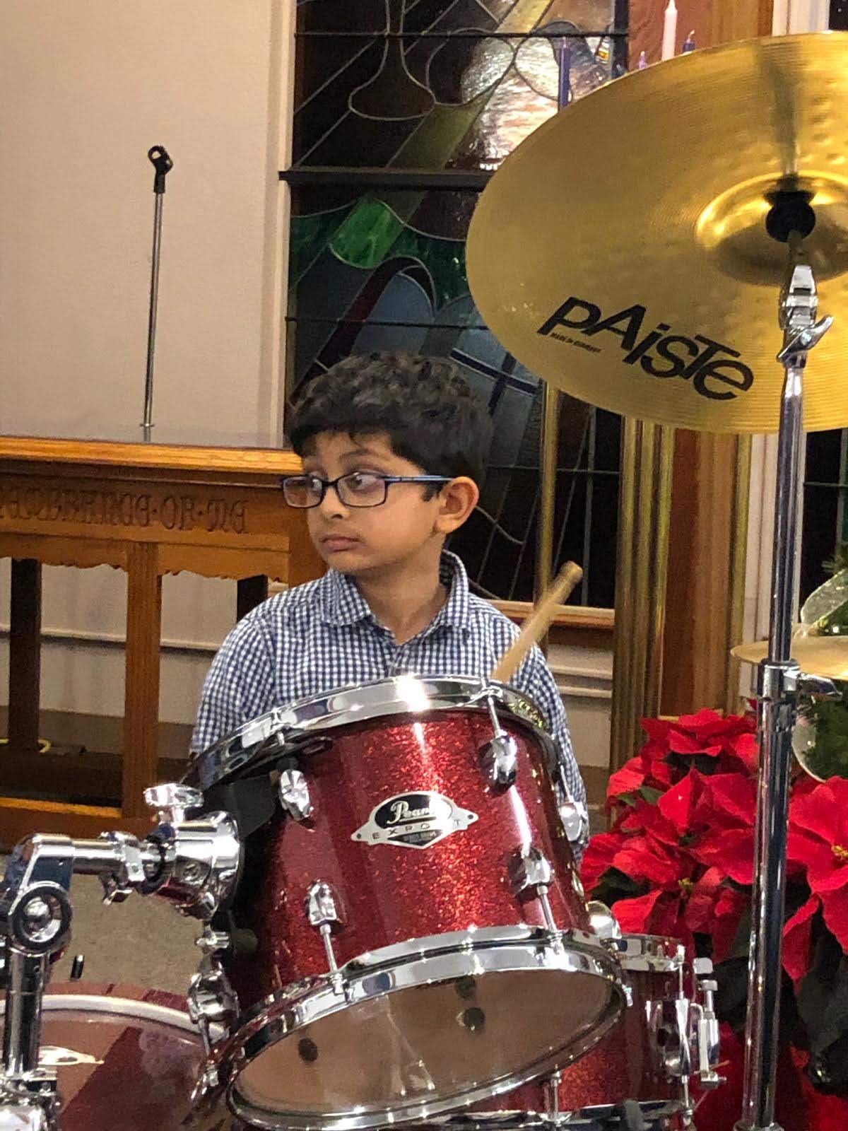 At the kit, in childhood.