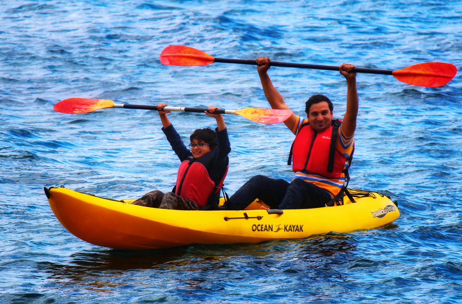 Paddles up.